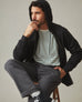 Men's Standard Crew Long Sleeve Tee - Sagebrush Green Stripe